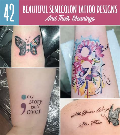 44 Beautiful Semicolon Tattoo Designs And Their .